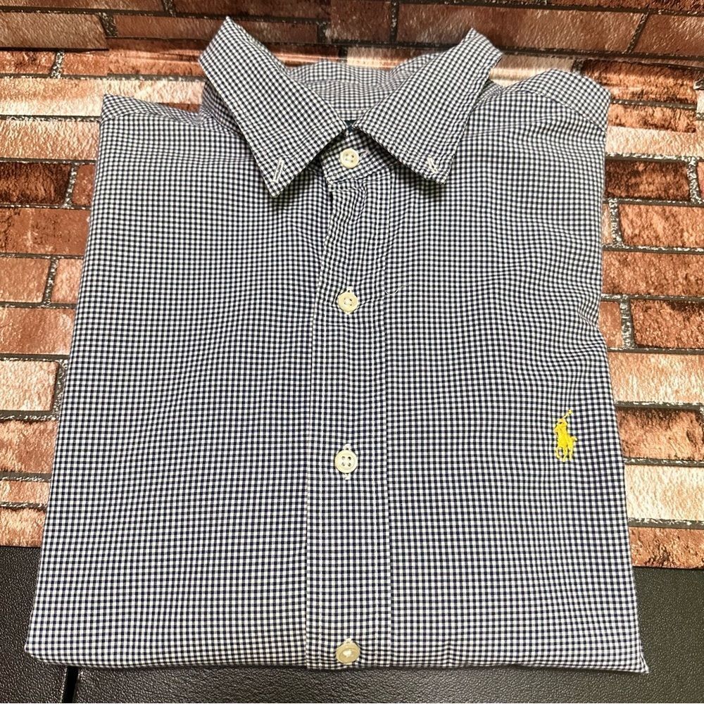Ralph Lauren Classic Fit Shirt dress Striped short sleeve size L - Picture 4 of 9